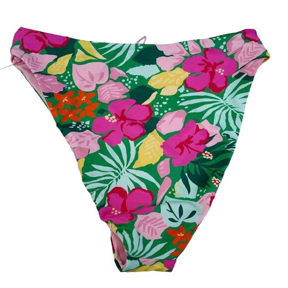 NWT Dippin Daisy’s One Shoulder Tropical Bikini Set High Waist Swimsuit USA Made - Picture 5 of 15
